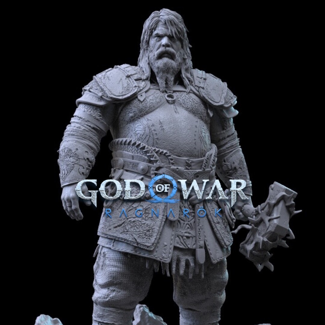 Thor - God of War - Fan Art - Stradu Studios - Loja para