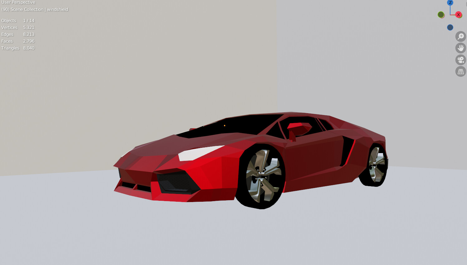 ArtStation - Low-polygon sports car