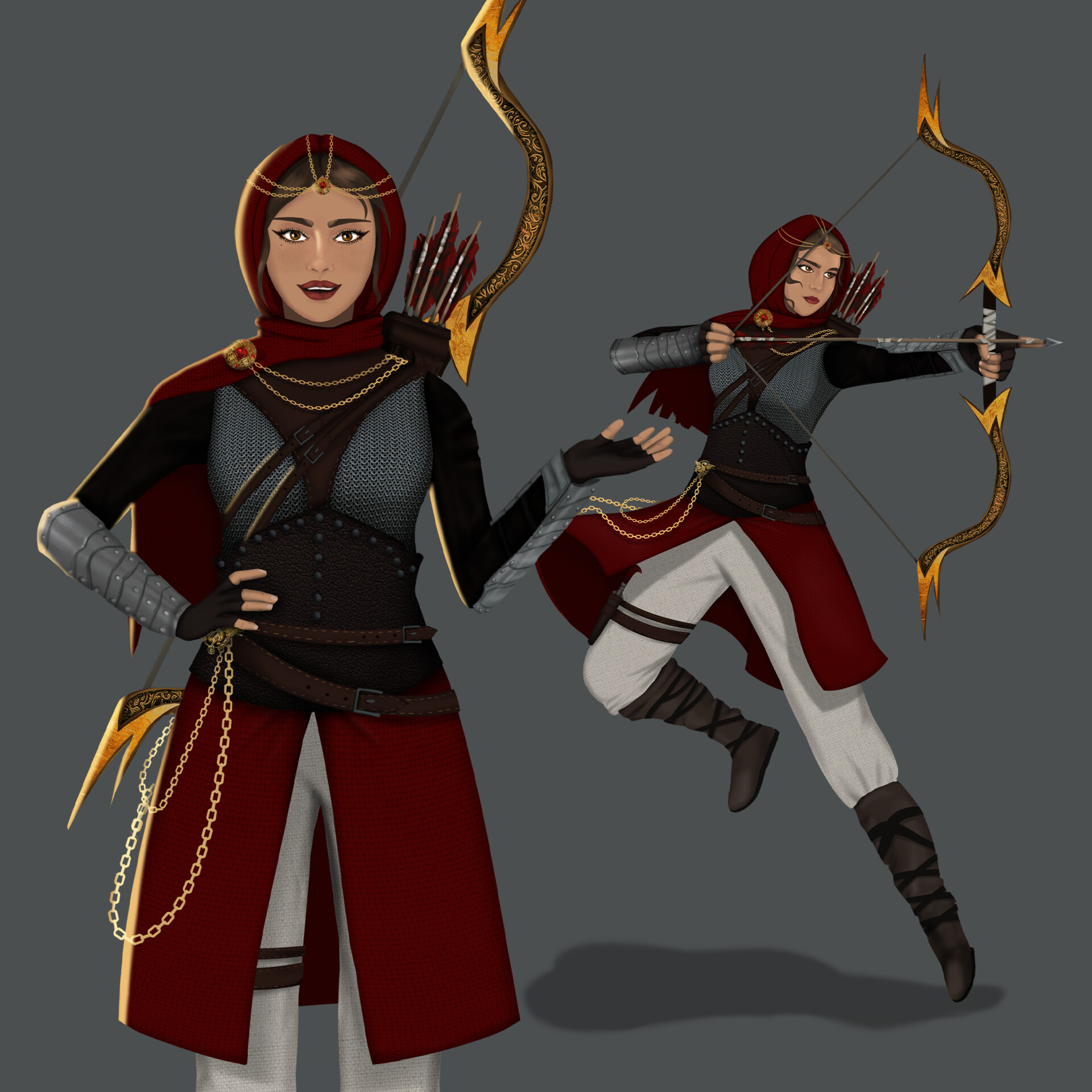 ArtStation - Character Design: Hour - Master Archer Champion