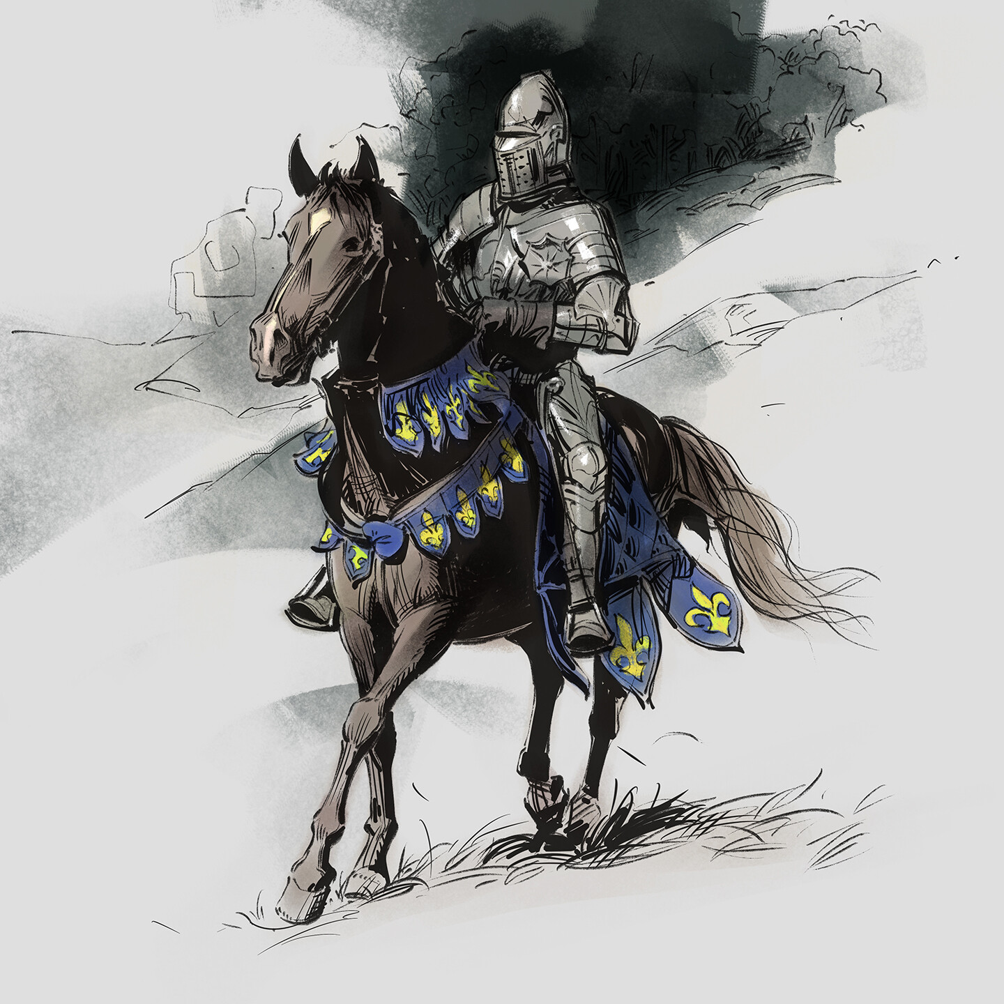 ArtStation - medieval knight sketch 2023416