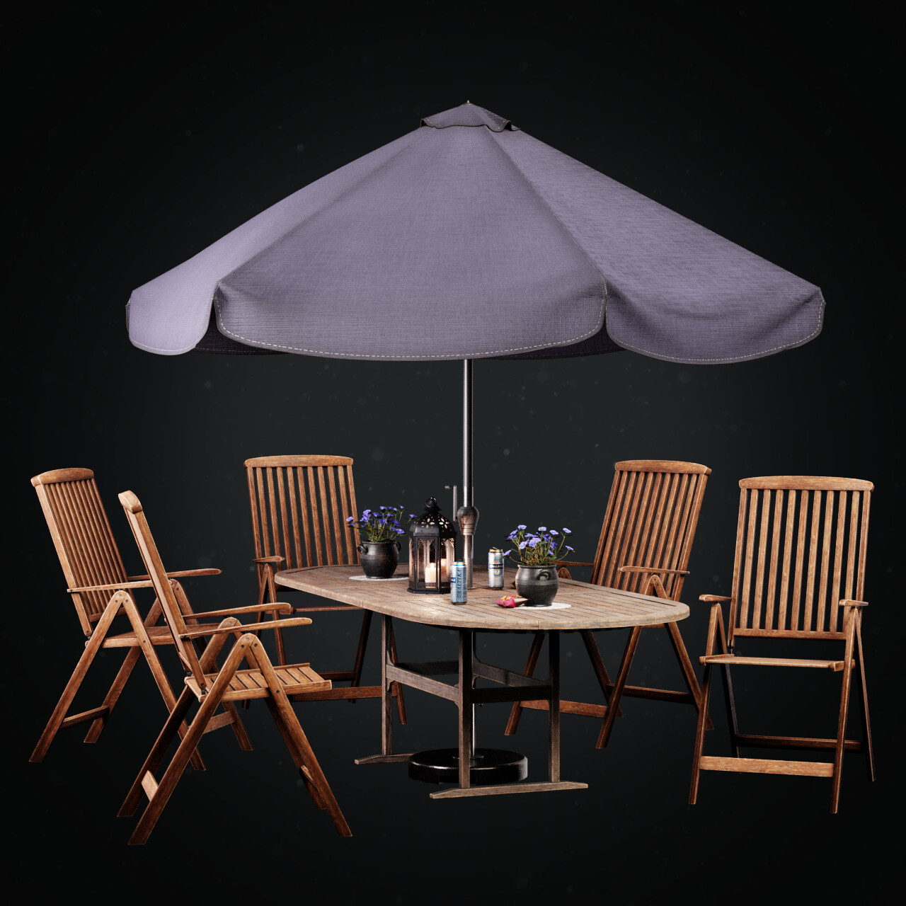 ArtStation - Table with a beach umbrella