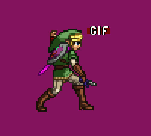 ArtStation - Link (Legend of Zelda) pixel art sprite