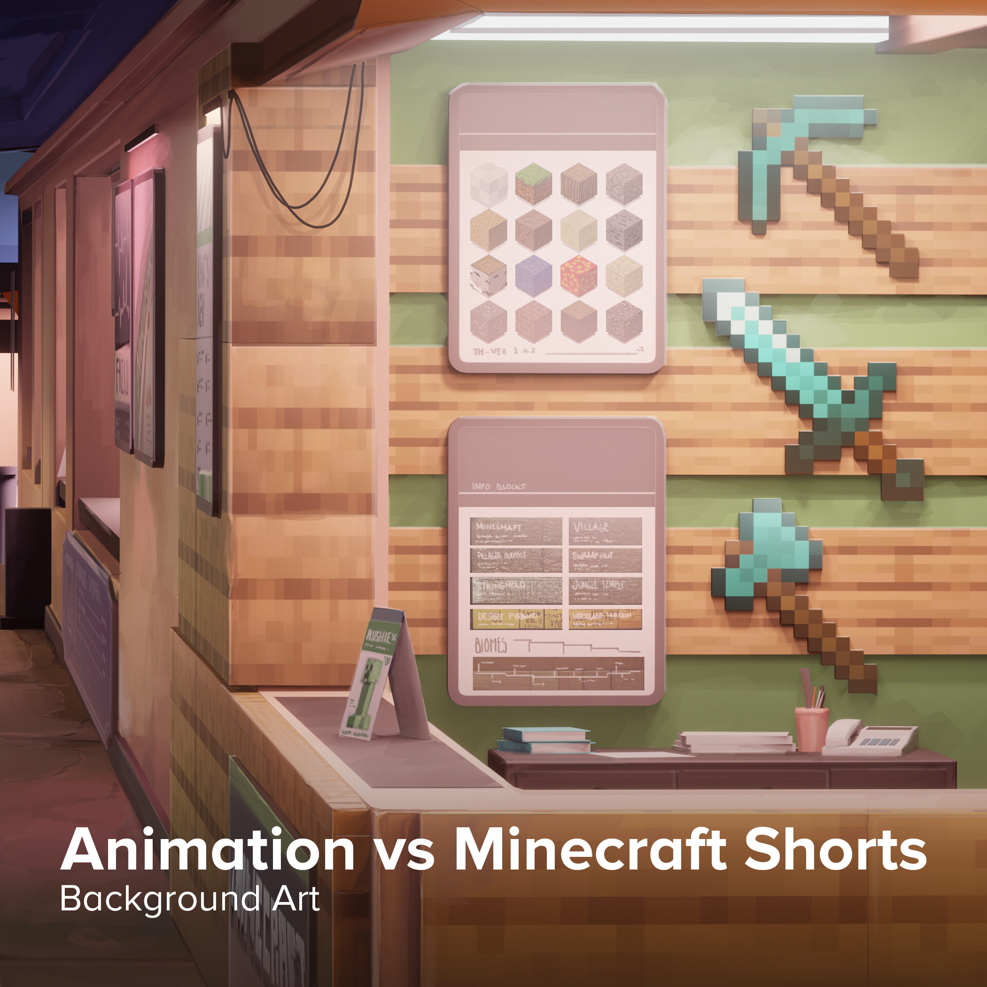 ArtStation - Animation vs Minecraft Shorts Ep30 (Background Art)