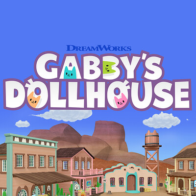 Gabby's Dollhouse: Western Town Set Designs