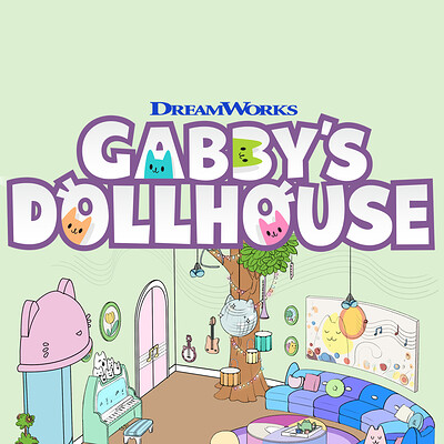 Gabby's Dollhouse: Music Room Set Designs