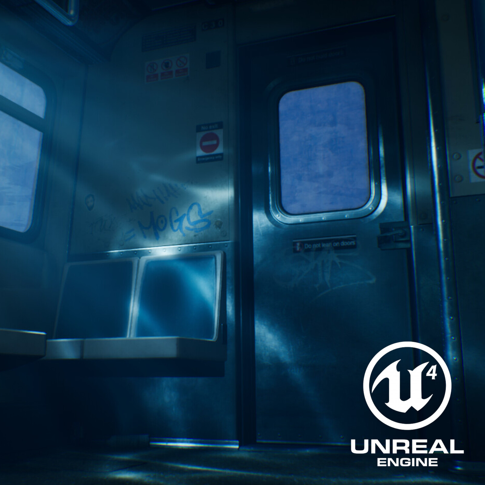 Re-Lighting Subway Scene