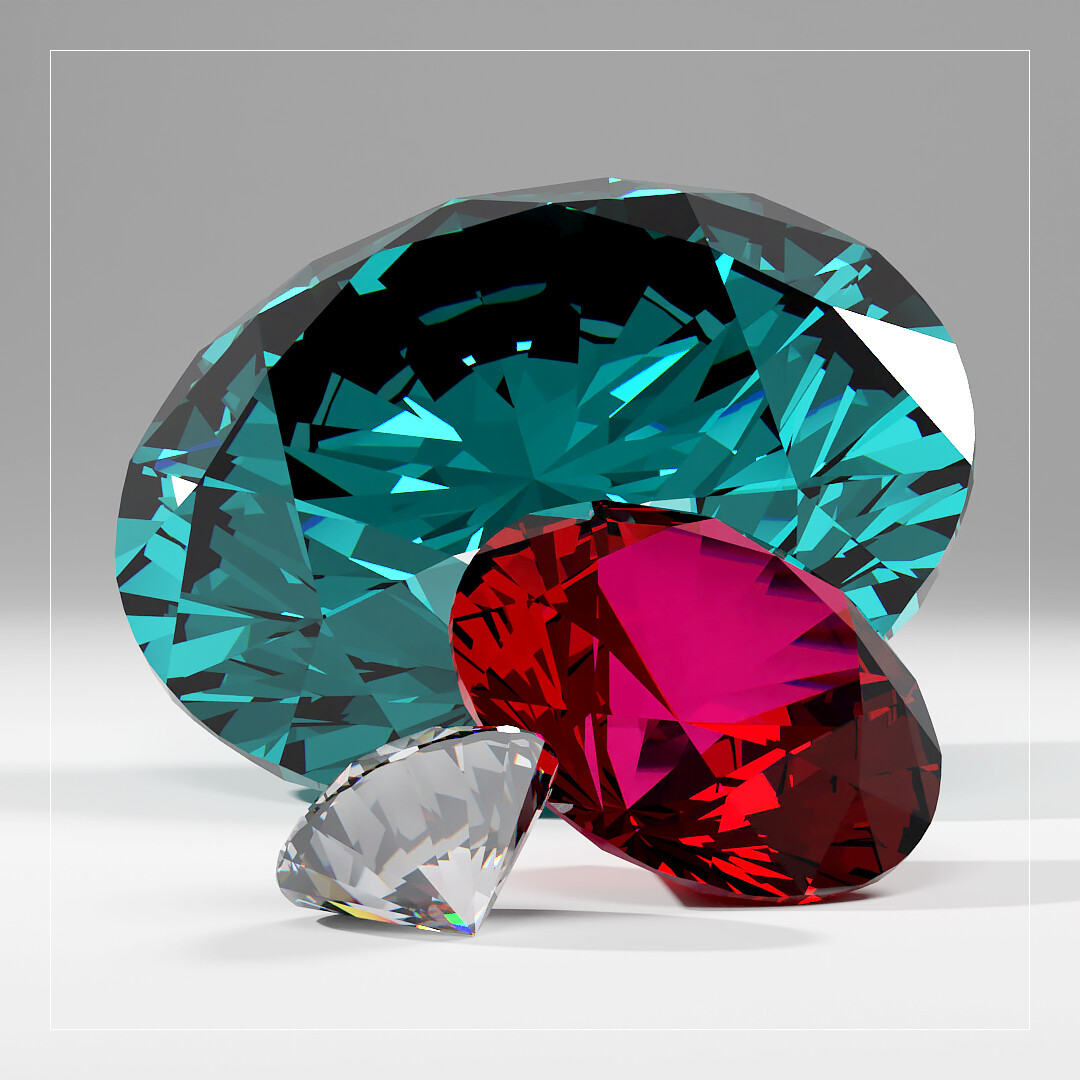 ArtStation PROCEDURAL ADJUSTABLE GEMSTONE MATERIAL FOR BLENDER