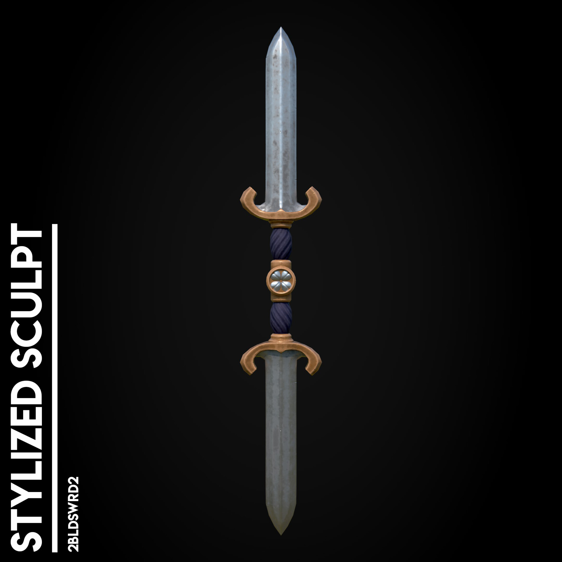 ArtStation - Stylized Sculpt - Two Blade Sword II