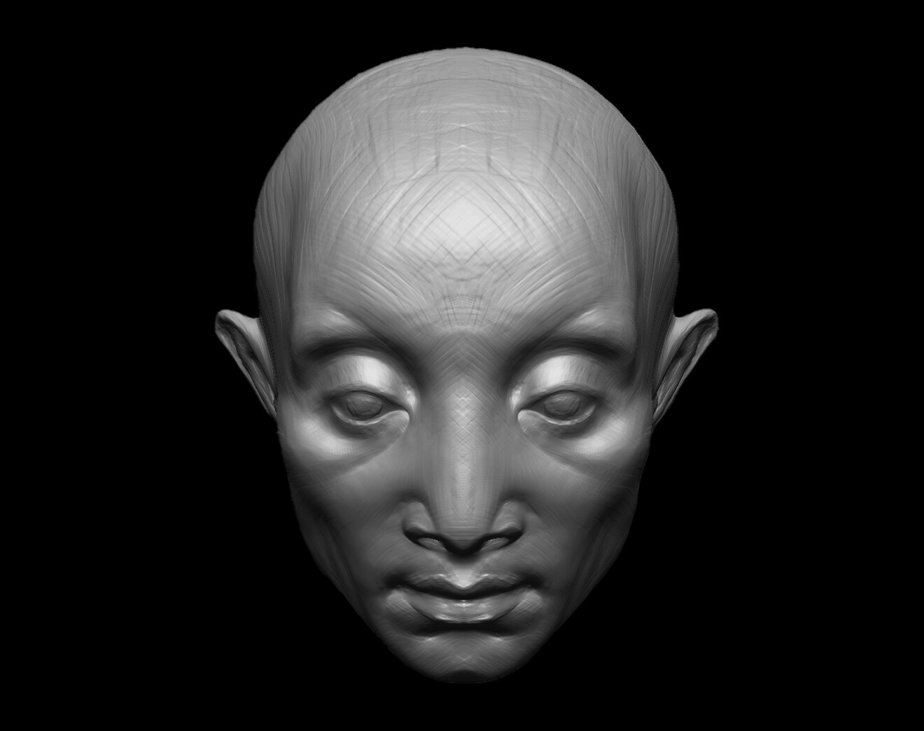 ArtStation - Elf head practice