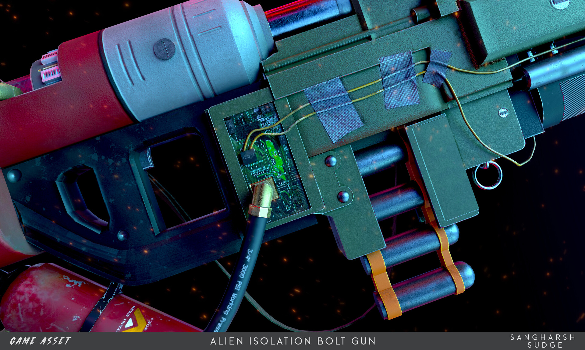 ArtStation Alien Isolation Bolt Gun