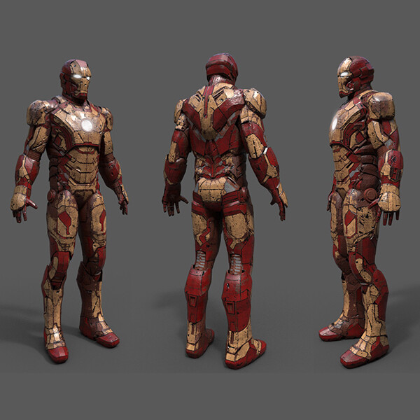 ArtStation - Rusted Iron Man Suit