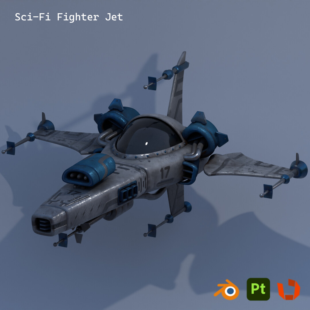 ArtStation - Sci-Fi Fighter Jet (Concept by Mitch Leeuwe)