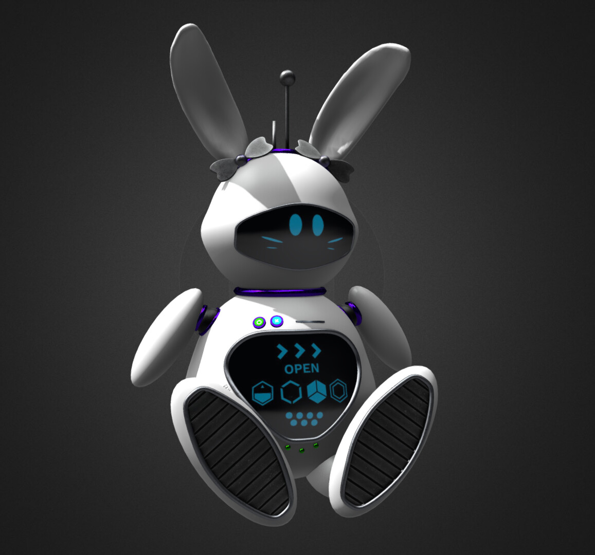 ArtStation Robot bunny toy for a robot