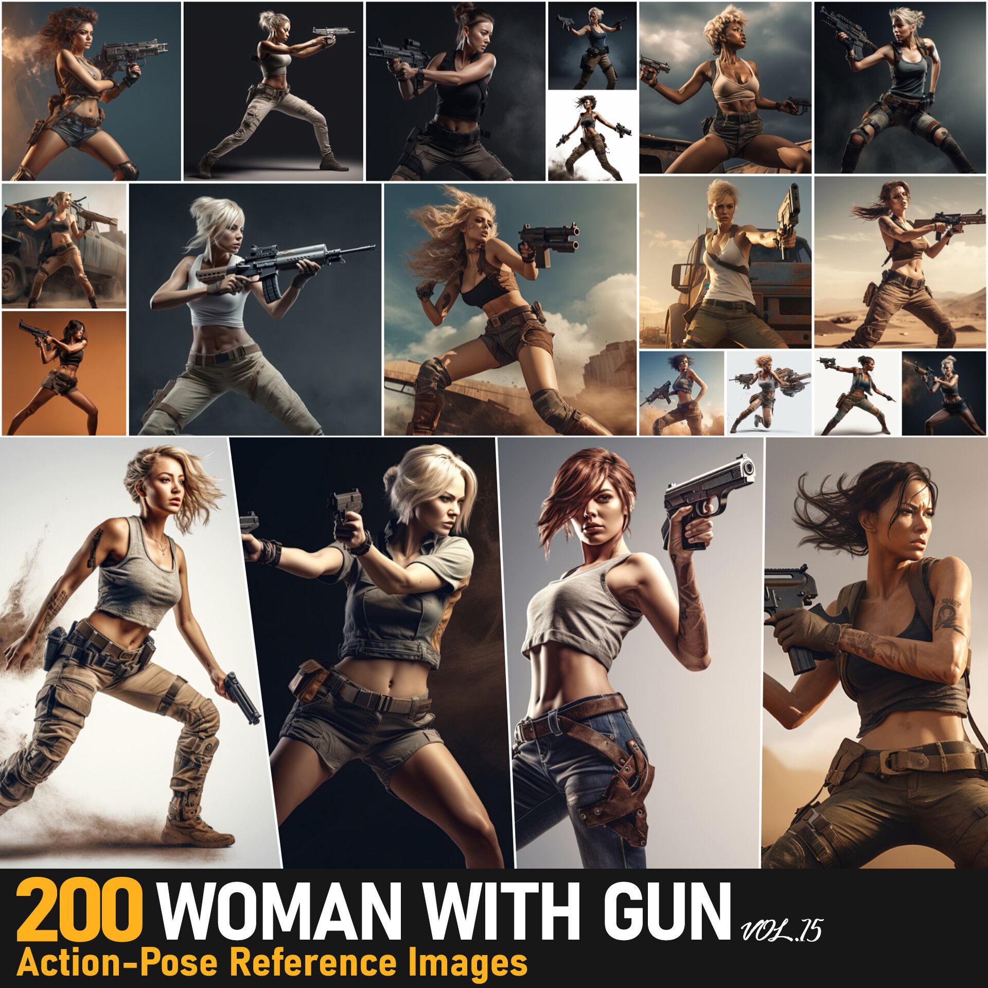 Woman Gun Pose Photos and Premium High Res Pictures - Getty Images