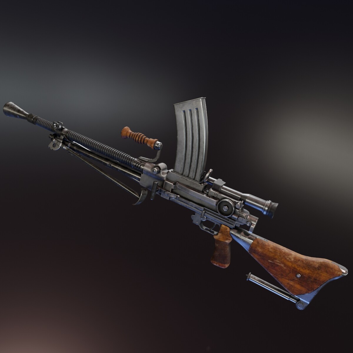 ArtStation - Nambu Type 99 LMG