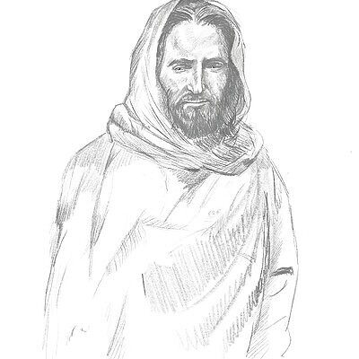 ArtStation - Jesus sketch