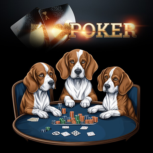 ArtStation - Funny 20 different dog breeds illustrations, playing Poker ...