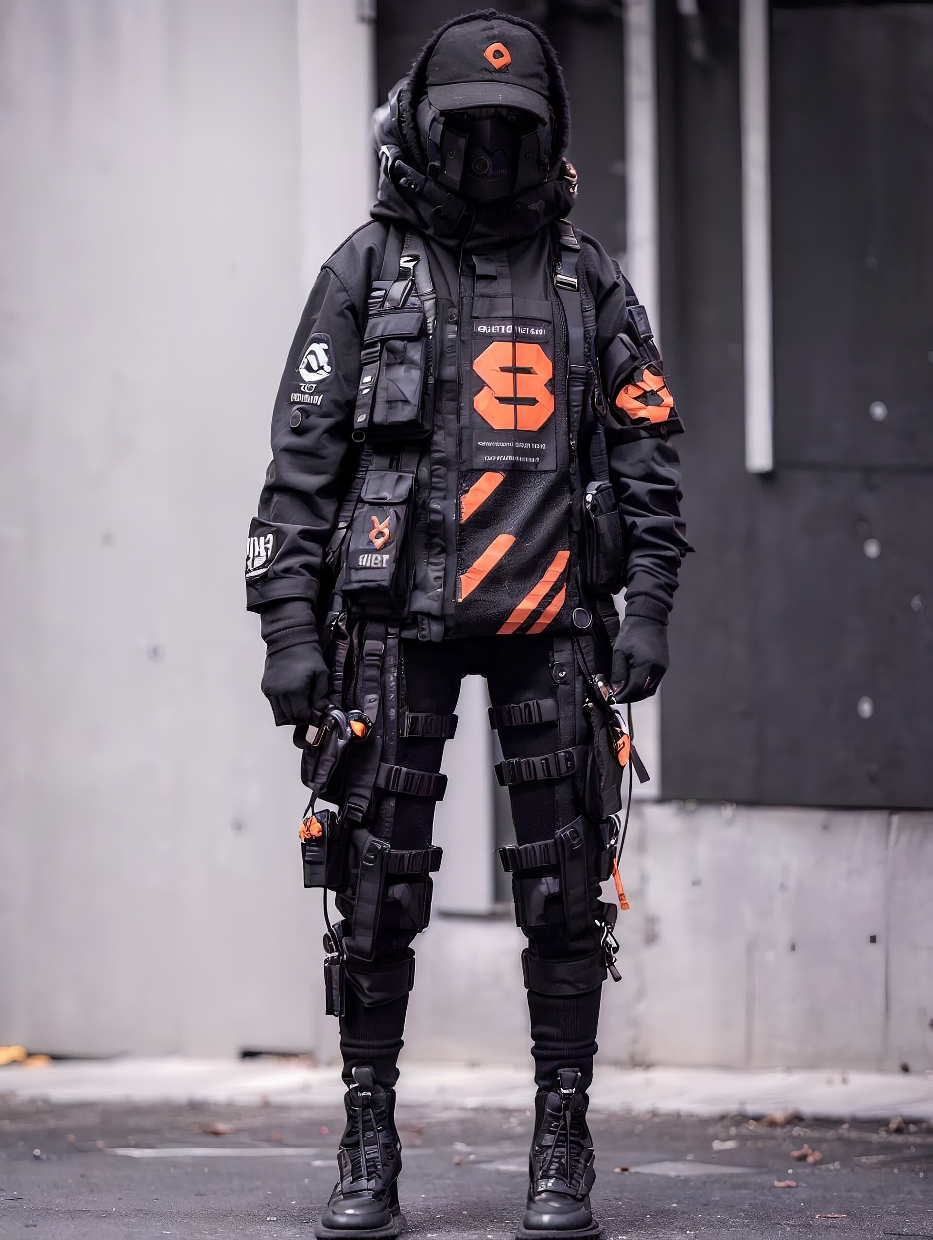 ArtStation - Techwear Fashion Outfit Reference Pack