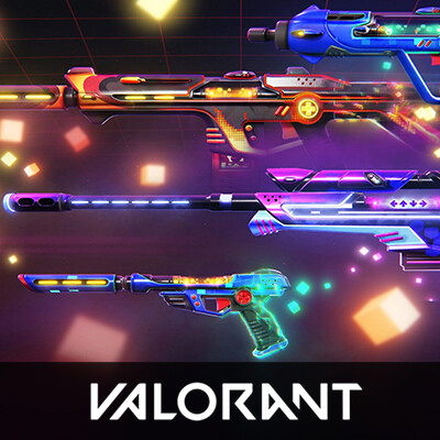 ArtStation - VALORANT- 'Radiant Entertainment System' Weapon Skinline