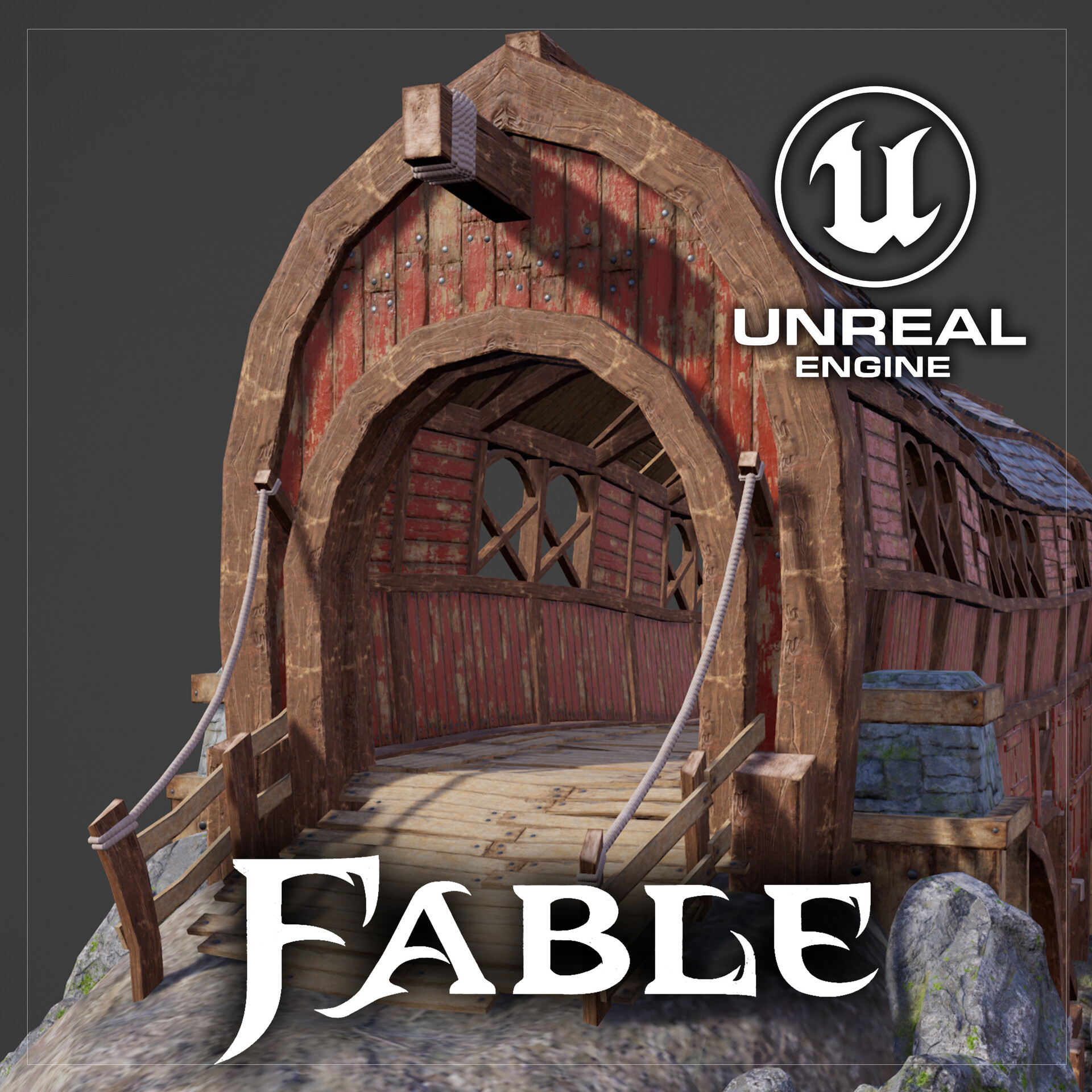 ArtStation Fable Oakvale bridge and...