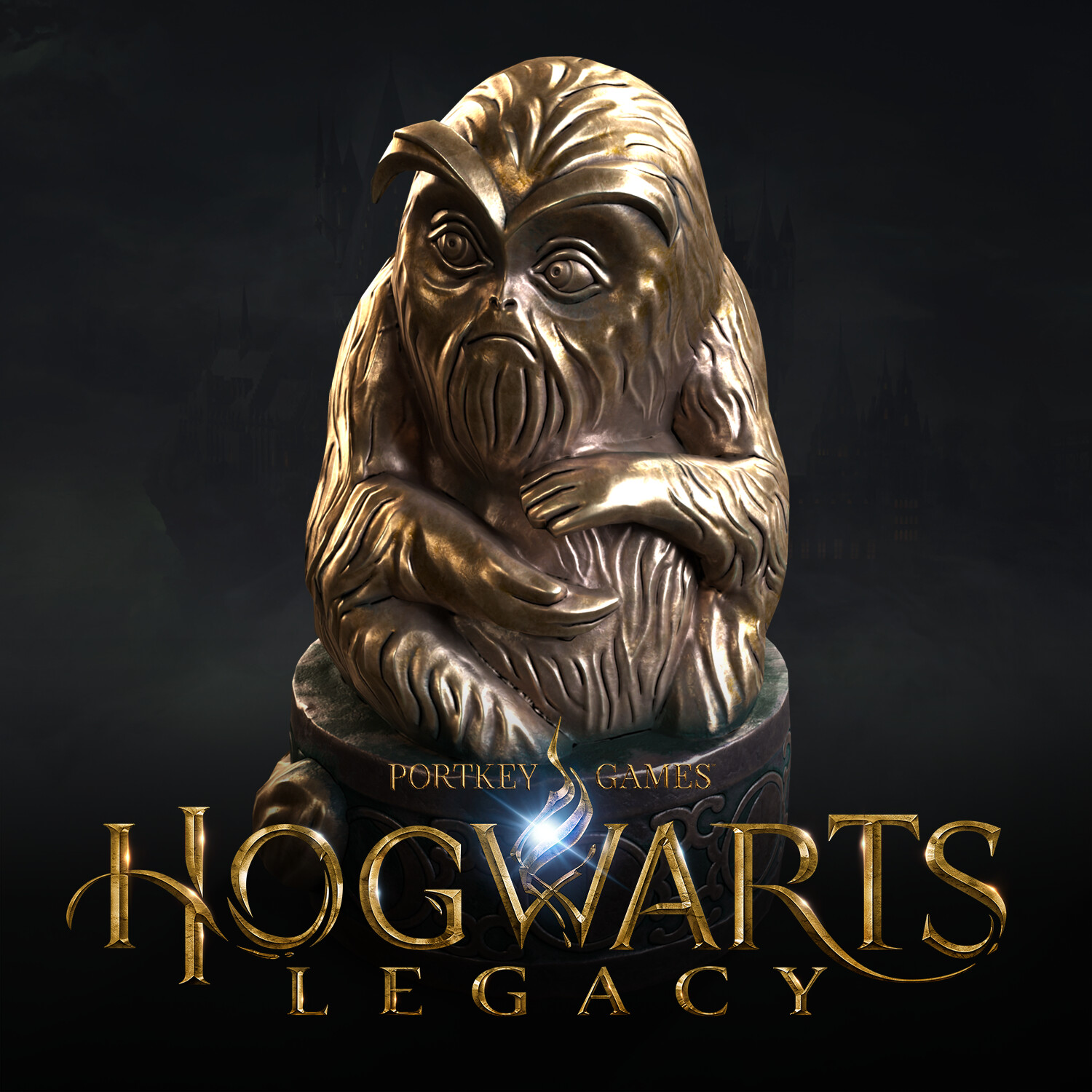 ArtStation Hogwarts Legacy Statue Demiguise   Andrii Krapyvchenko Andrii Krapyvchenko Sm Statue Demiguise Preview 