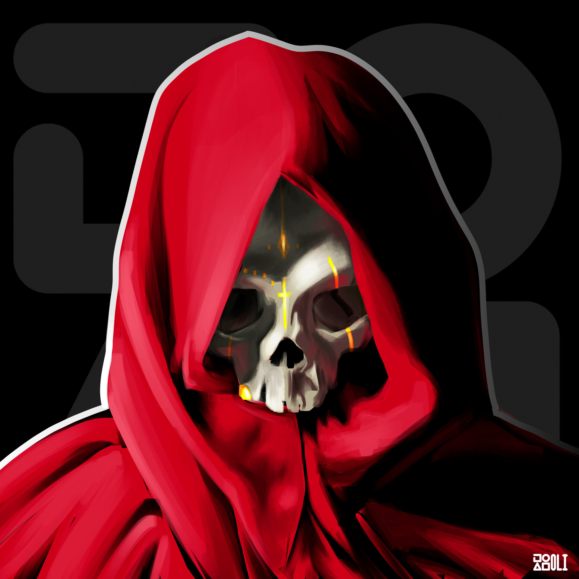 ArtStation - Hooded Skull