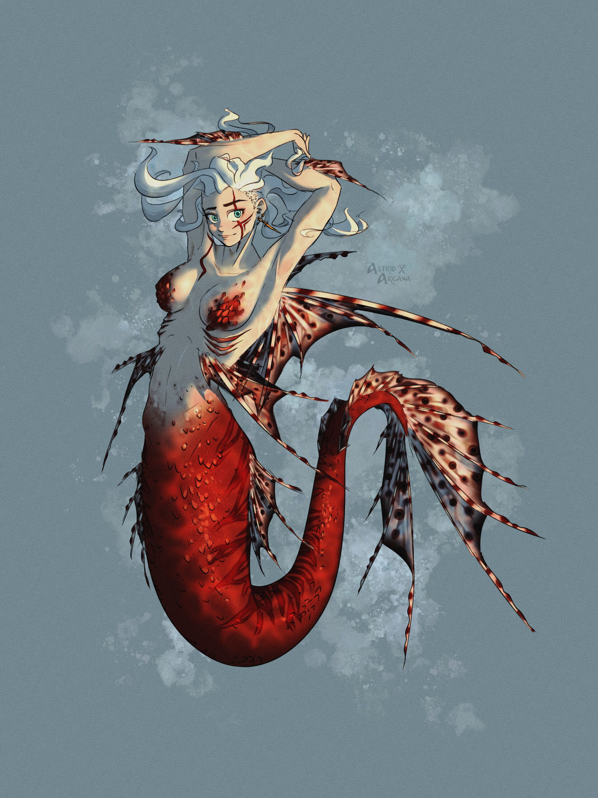 ArtStation - Lionfish Mermaid Astrid