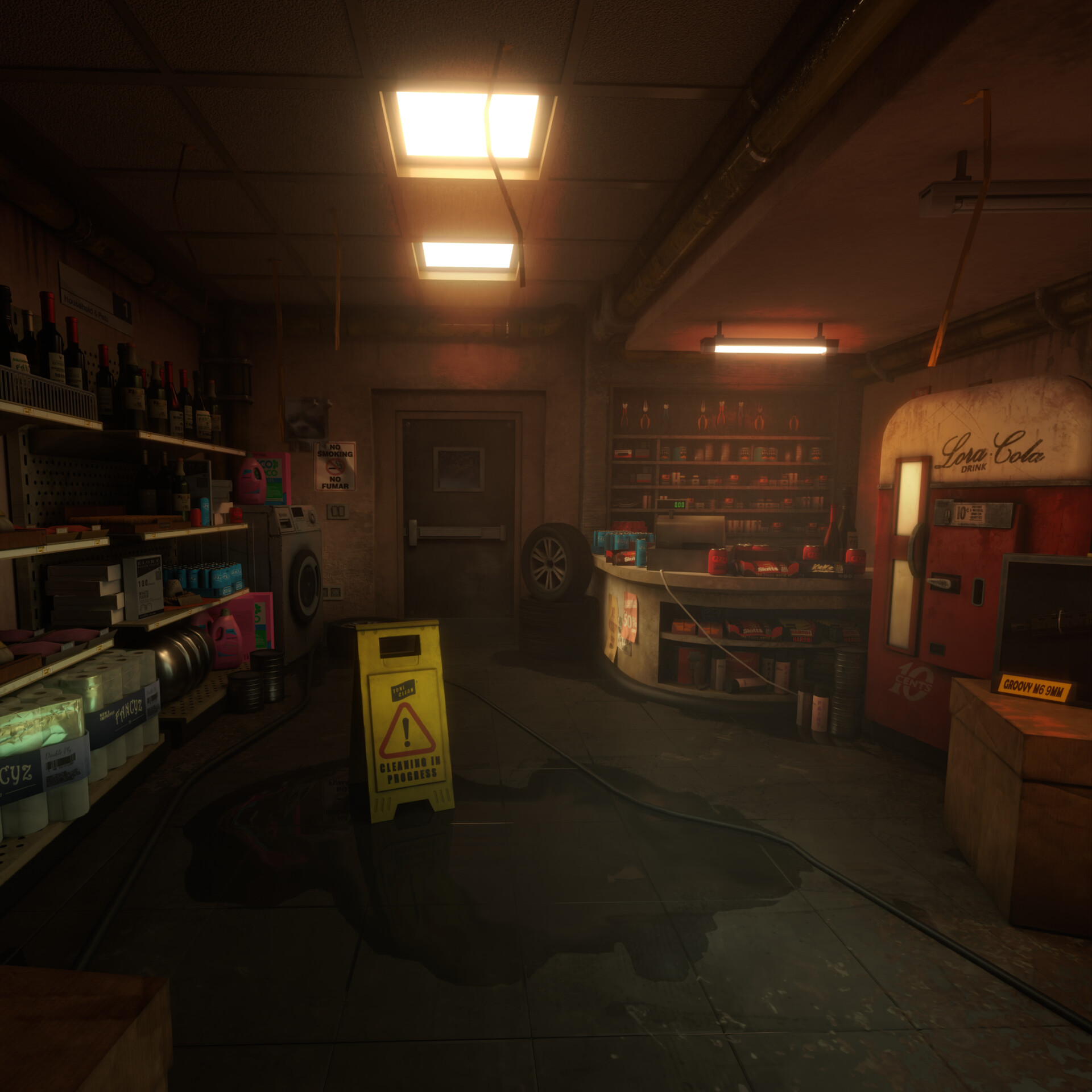 ArtStation - 3D Enviroment | Cyberpunk Convenience Store