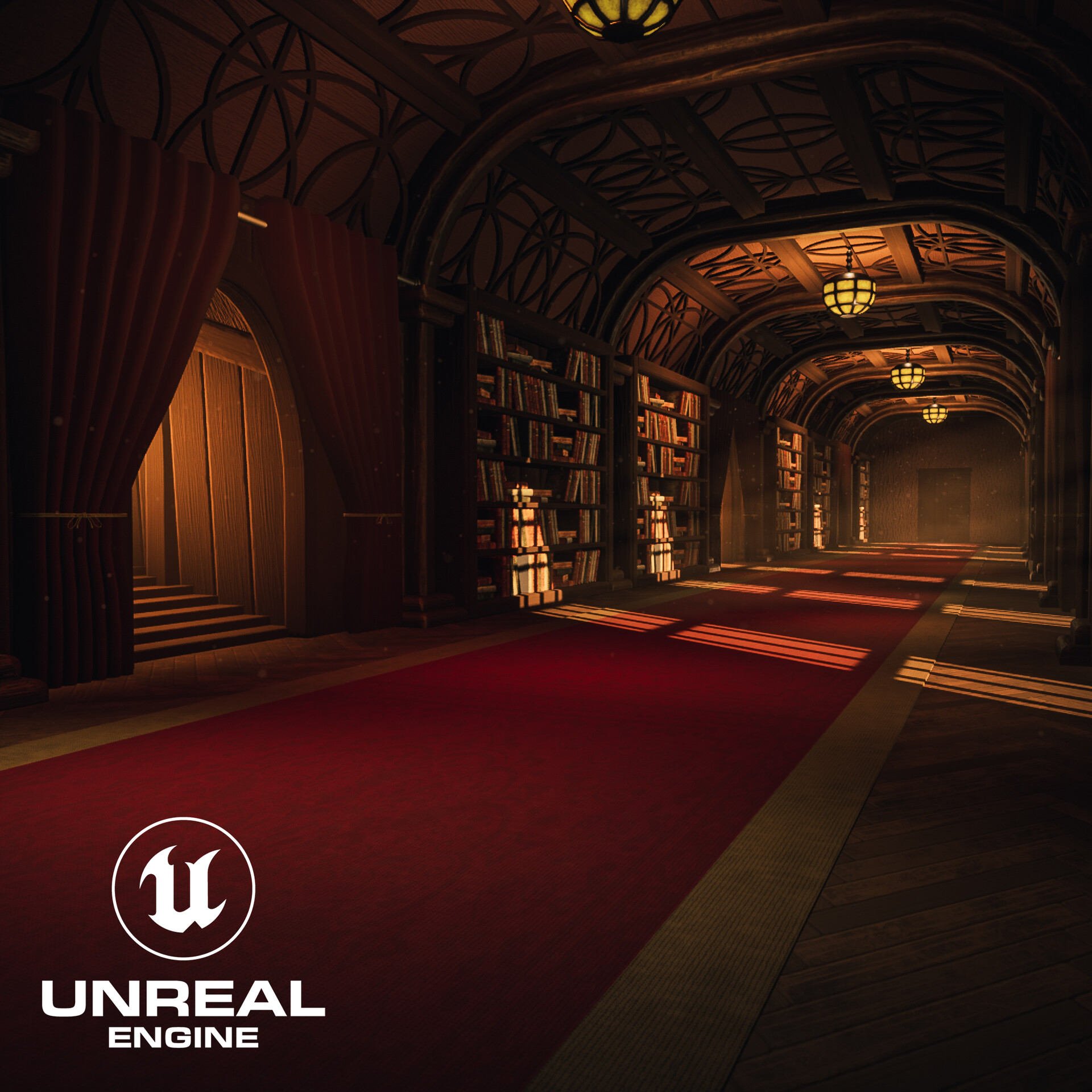 Artstation library hall