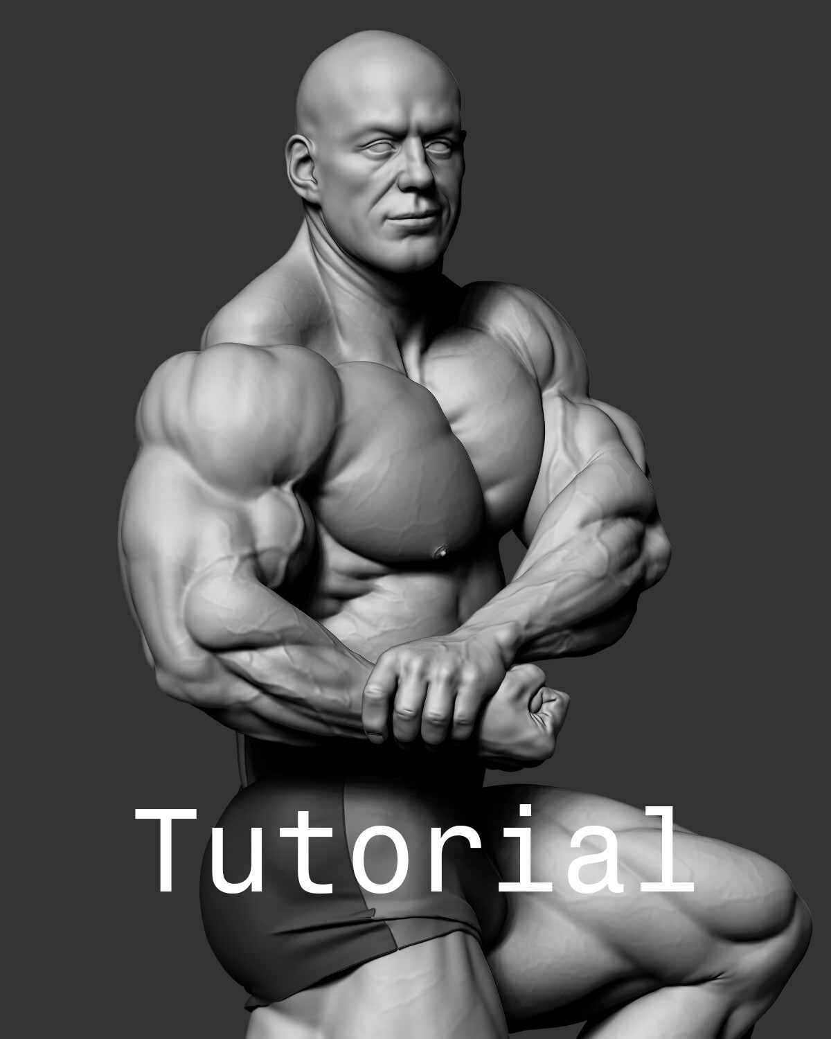 advance zbrush bodybuilder anatomy tutorial