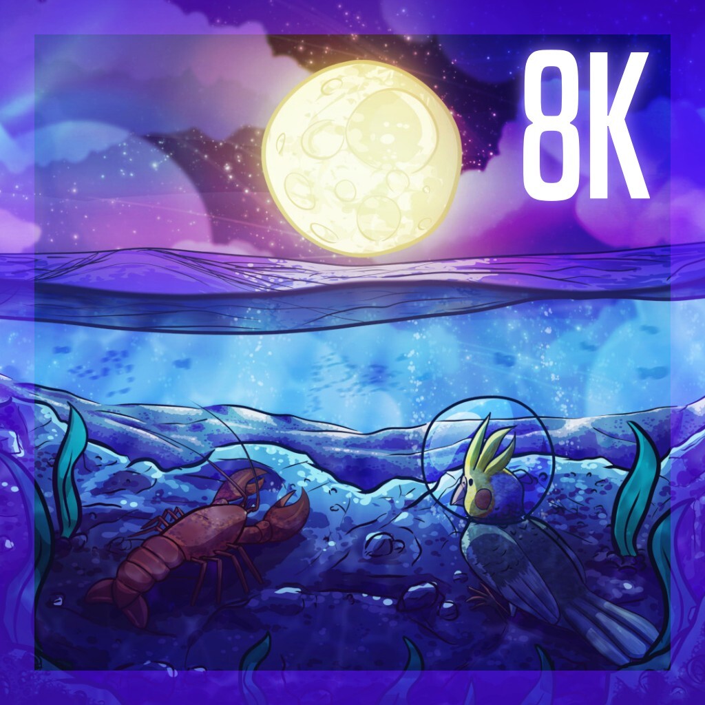 Midnight Dip [8K wallpaper - PikaOS Linux] - Finished Artworks