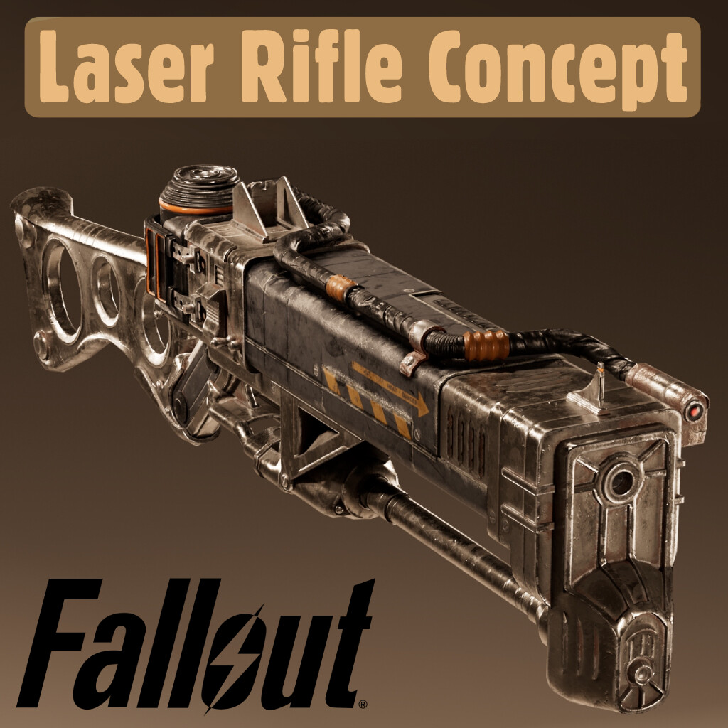 Artstation Fallout 3 Laser Rifle Concept