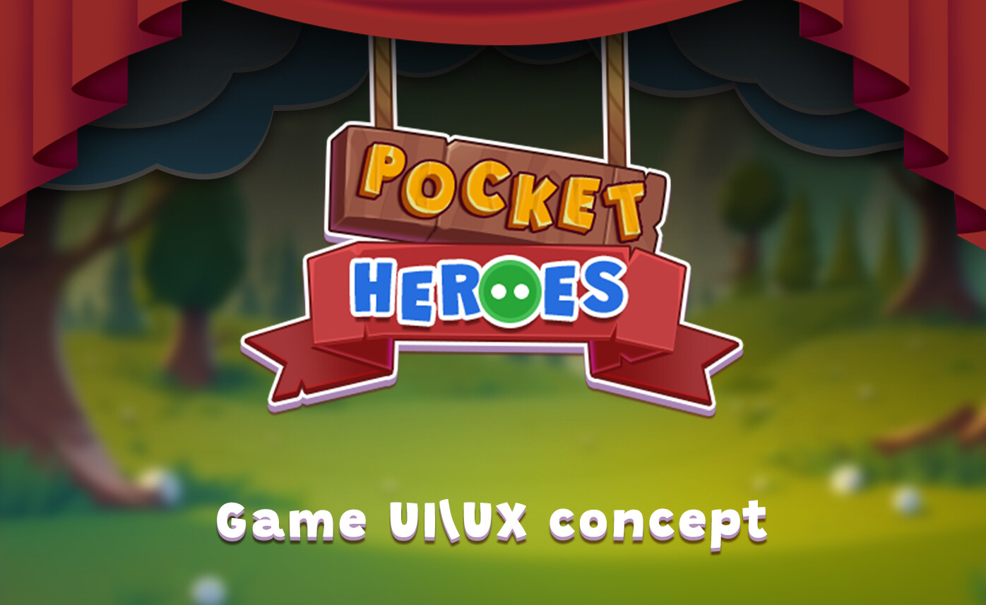 ArtStation Pocket Heroes. Game UI UX concept