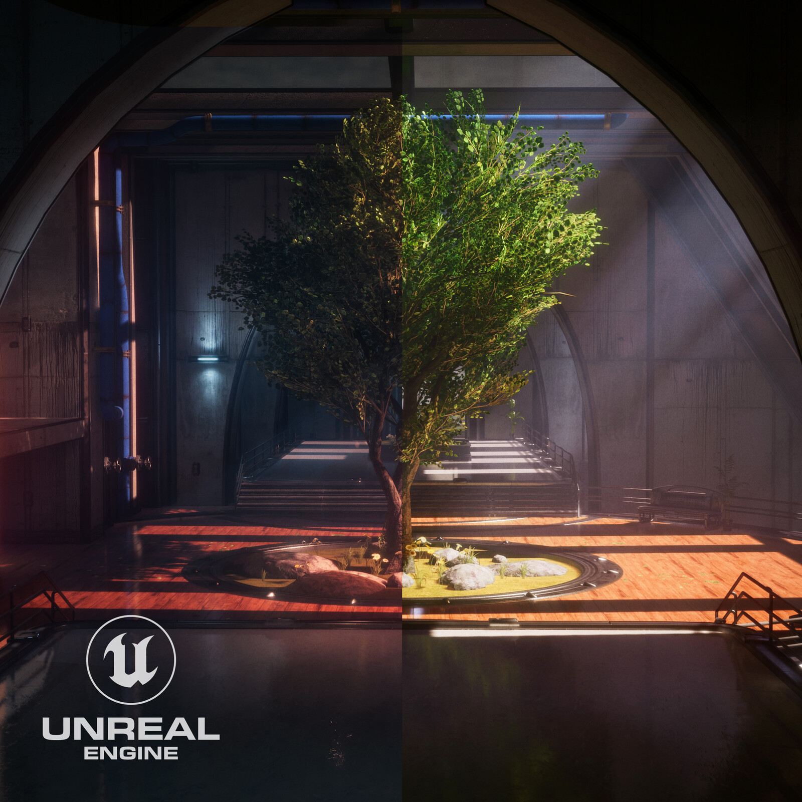 UE5 Relight - Epic Games Blueprint Demo: Highrise Garden