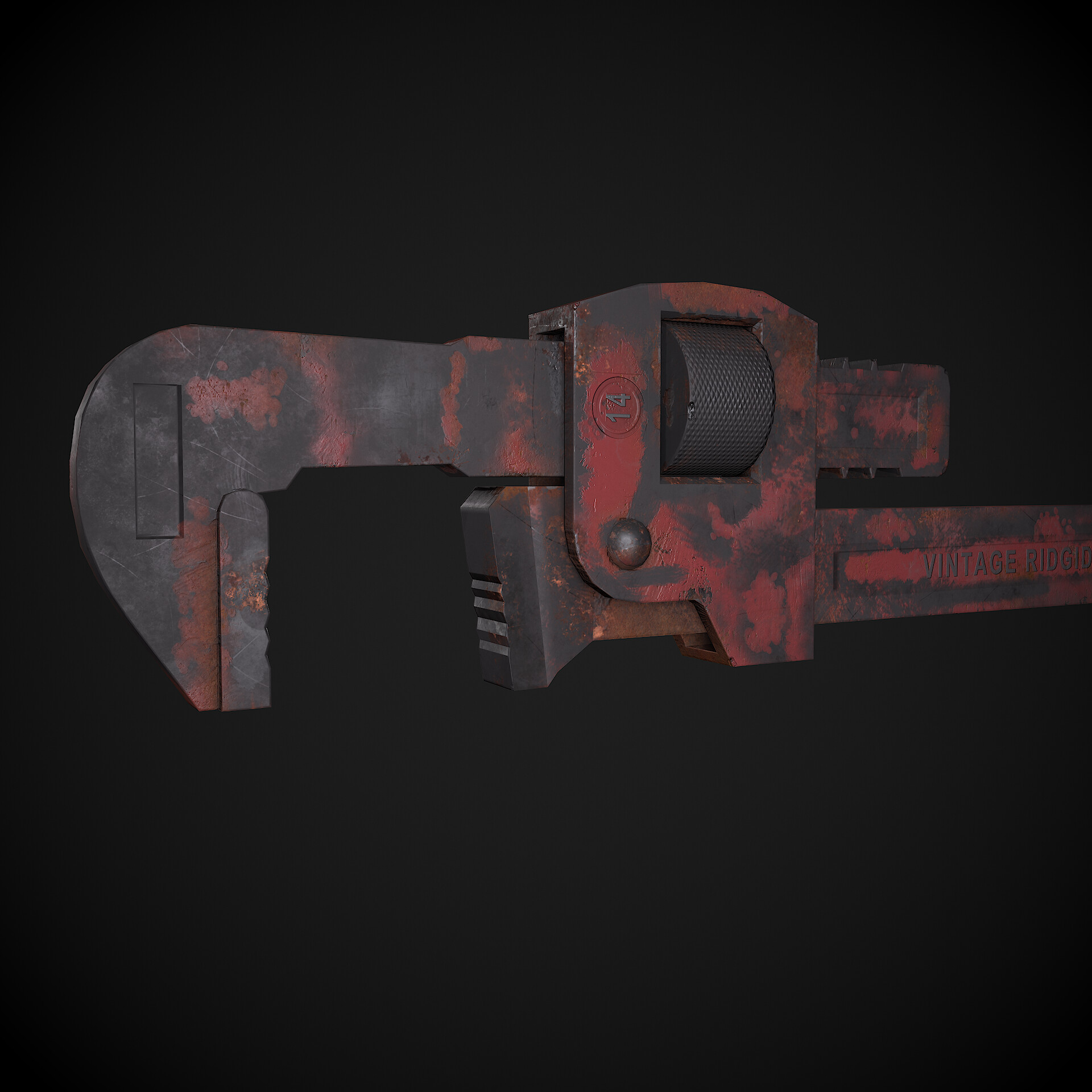 ArtStation - Pipe wrench 3d model, props