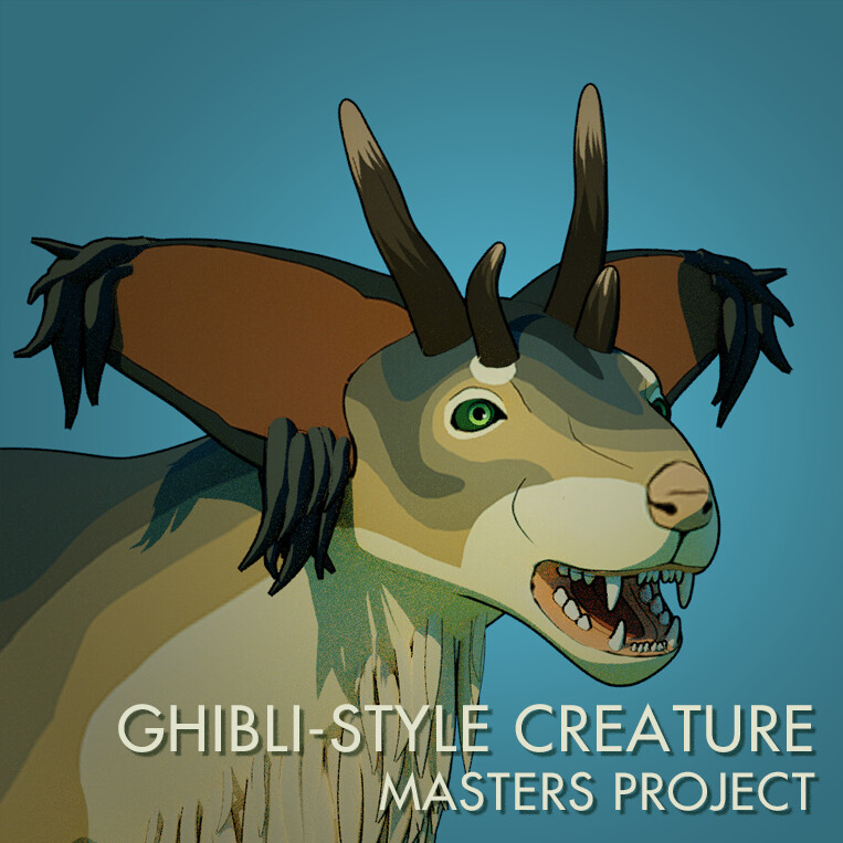 ArtStation - Ghibli-Inspired Creature - Masters Project