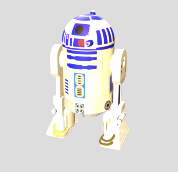 ArtStation r2d2 model