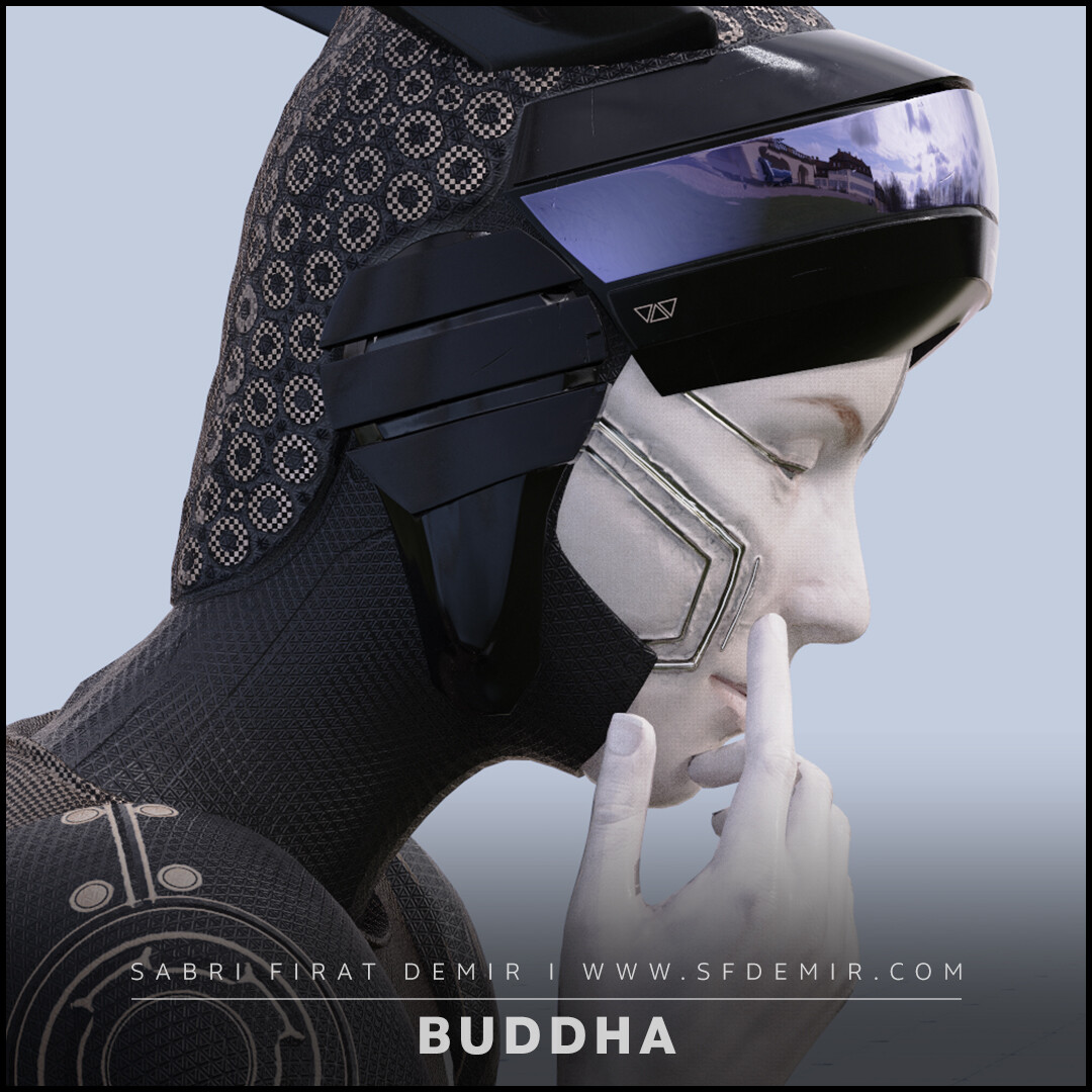 Buddha - Lotus 3D Model