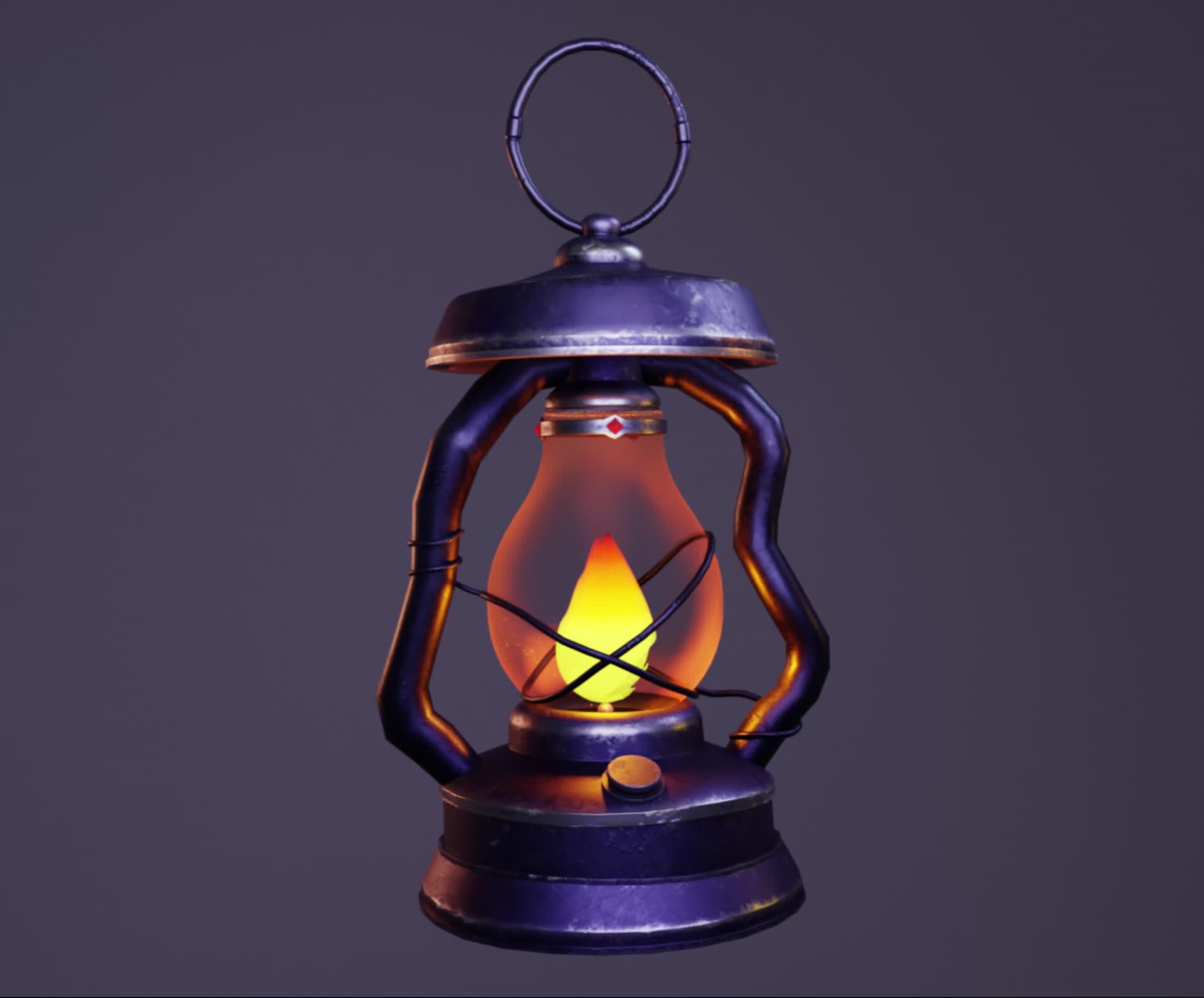 ArtStation - Stylized Oil Lamp