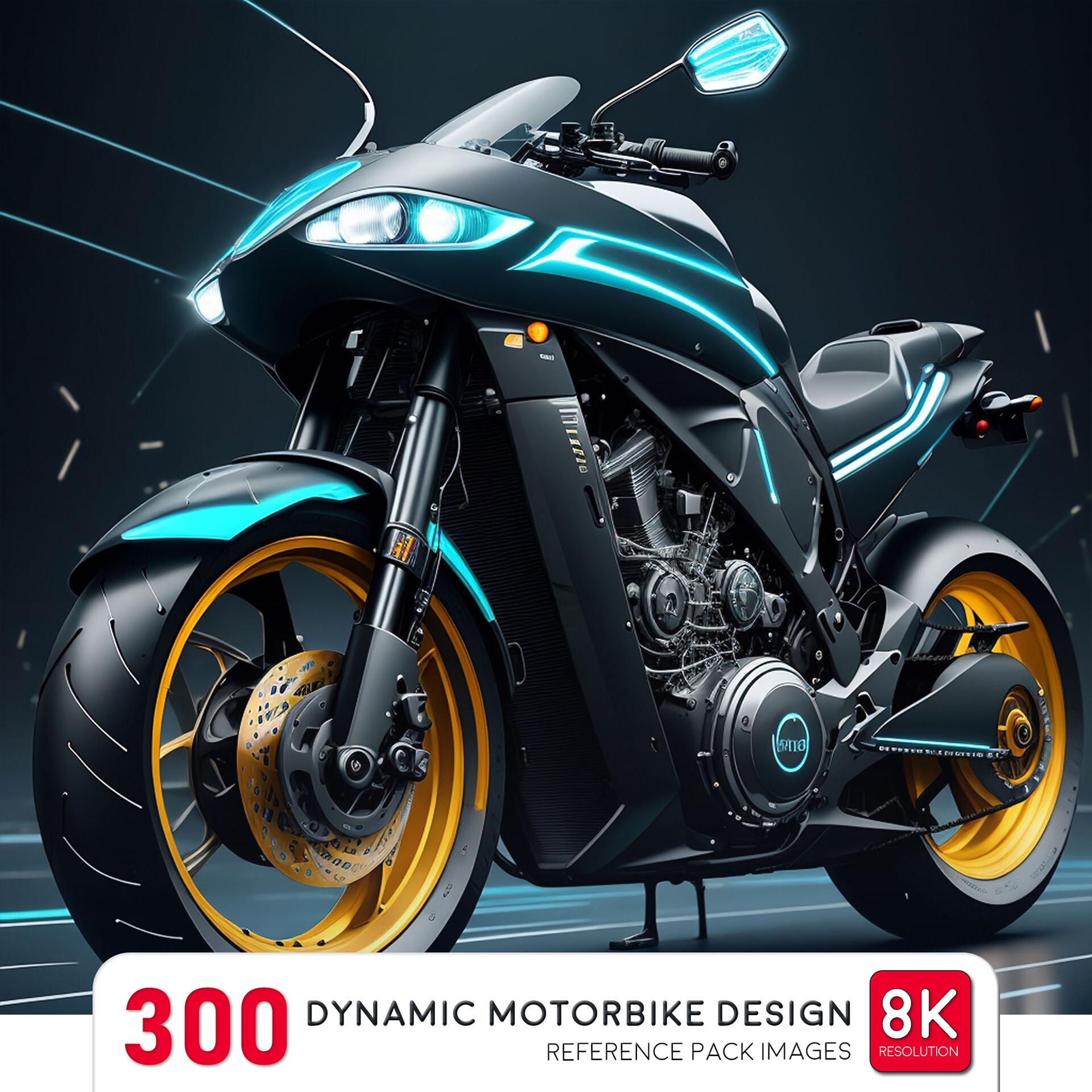 ArtStation - Dynamic Motorbike Design vol 2-8K|Reference pack