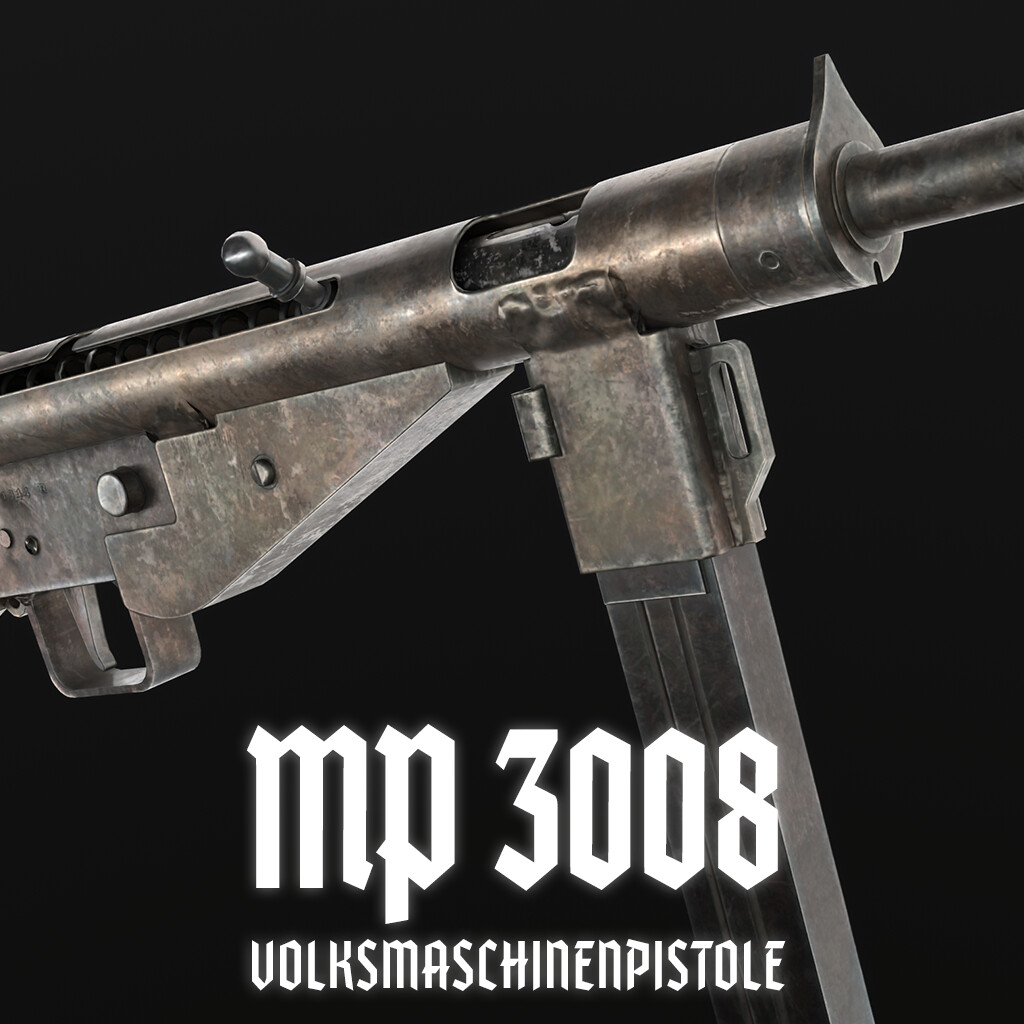 ArtStation MP 3008 Submachine Gun