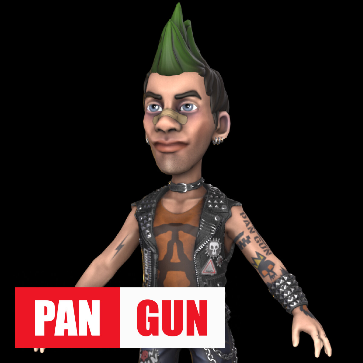 ArtStation - Mobile Game 3D Character - Punk