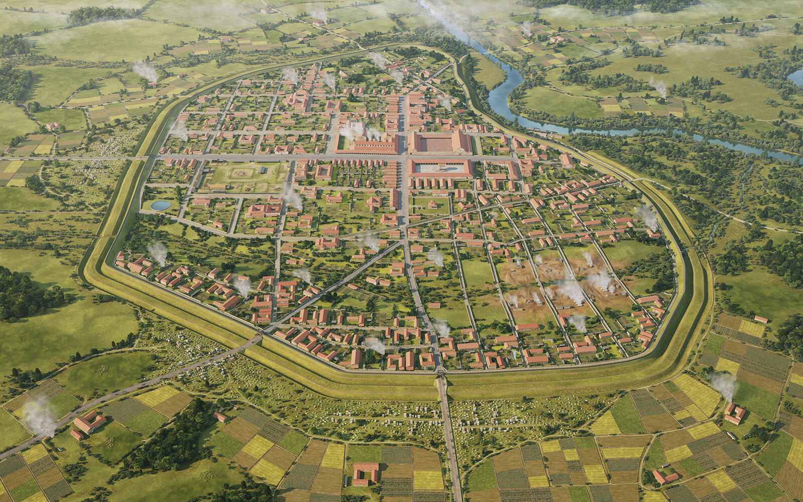 Viroconium (Wroxeter), II century. The city