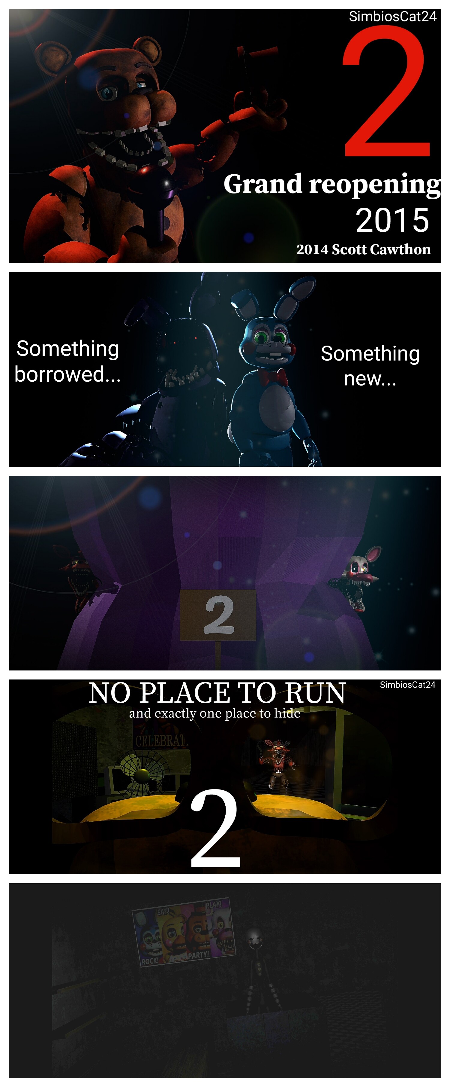 ArtStation - FNAF 2 Character Scene Posters