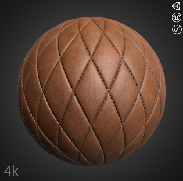 Texture 14 Leather Grain - PBR - 4K - PNG - Seamless - SBSAR VR / AR /  low-poly