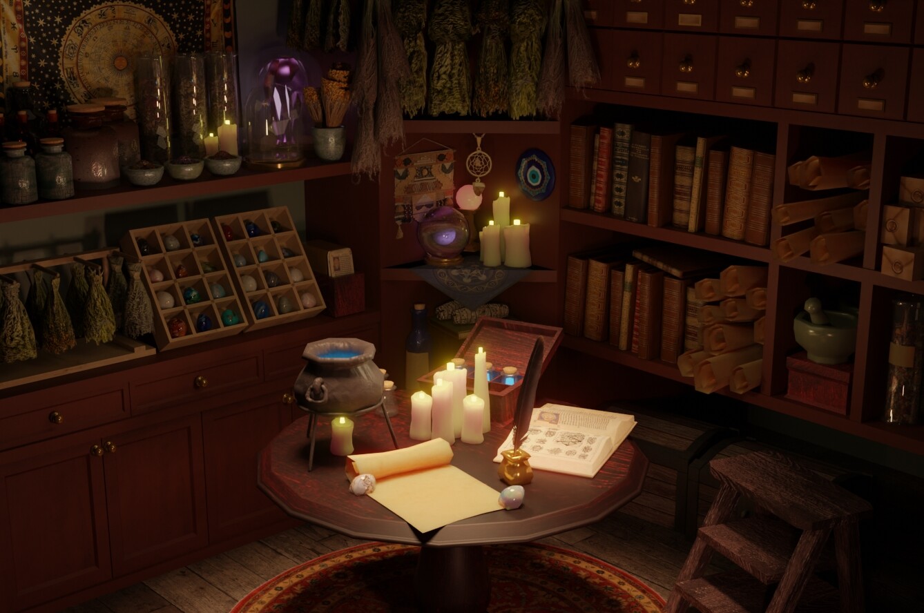 ArtStation - Cozy Apothecary