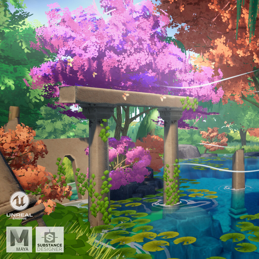 ArtStation - Micro Environment: Peacefull Forest