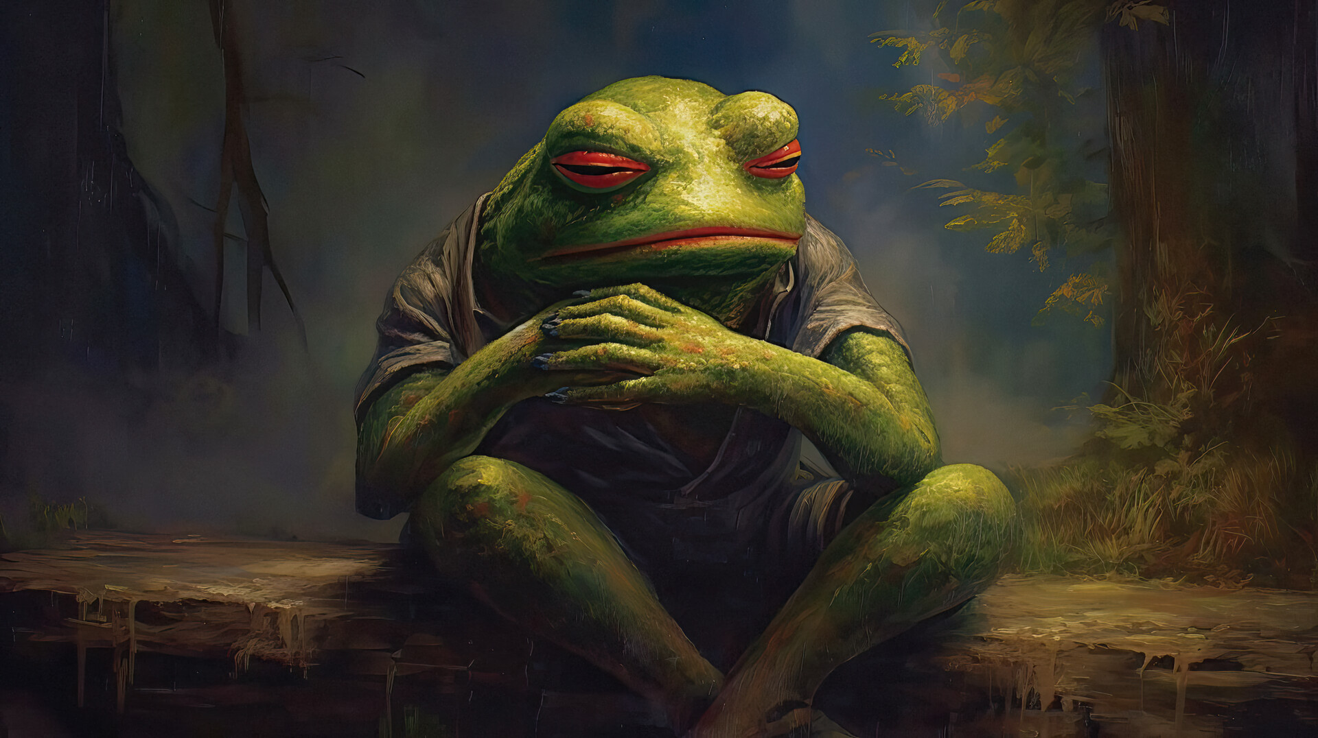 Artstation Pepe The Frog 51 100 Midjourney Ai Art Internet Memes