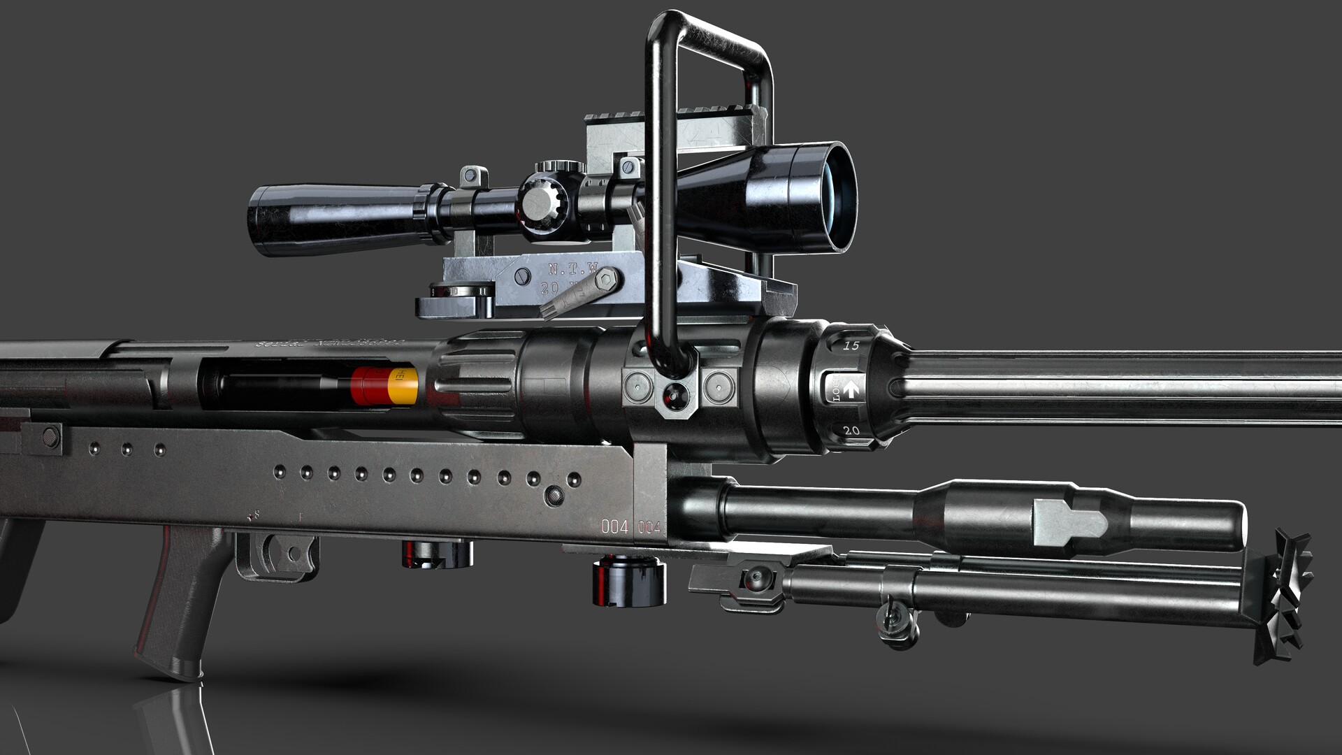 ArtStation - NTW-20 Anti-Materiel rifle