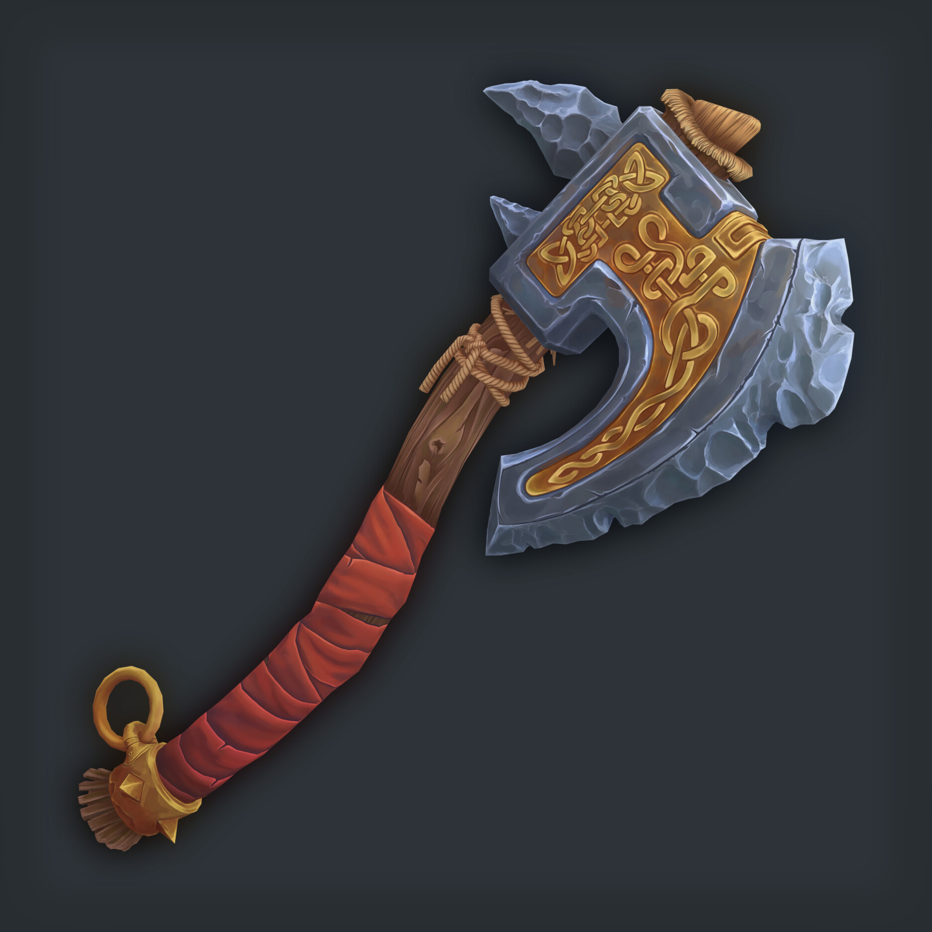 ArtStation - Battle Axe - Handpaint